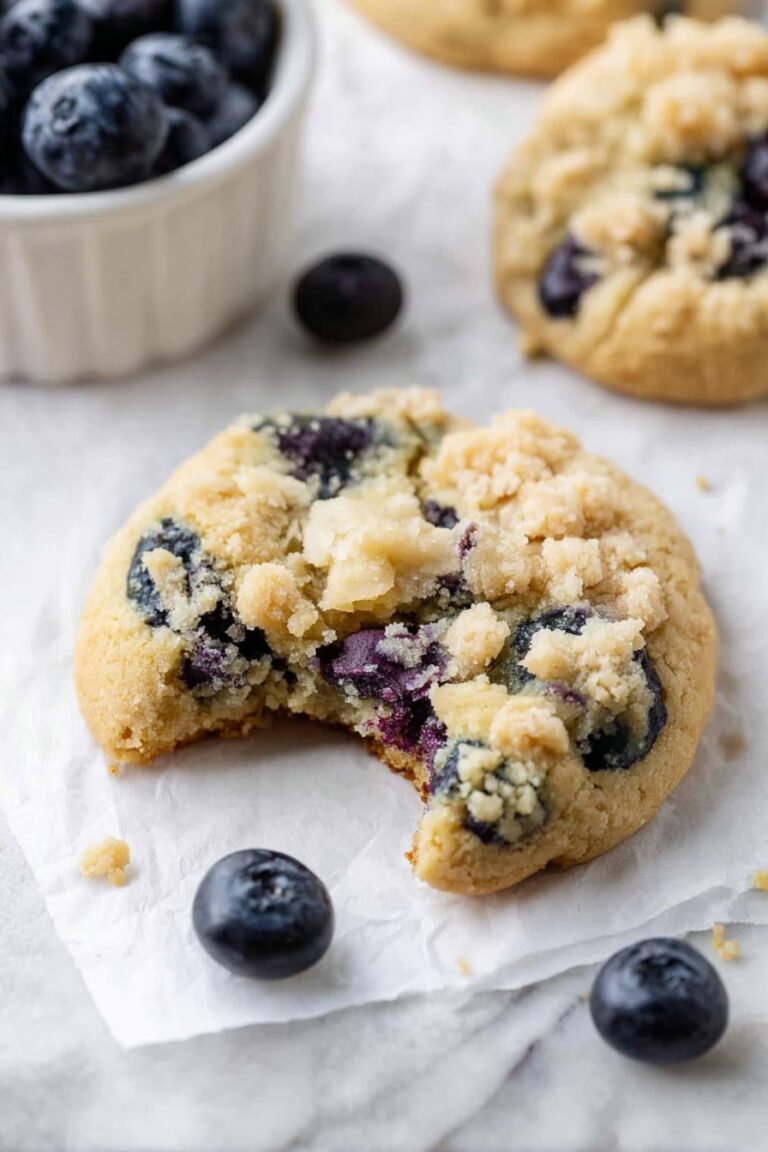Blueberry Muffin Cookies with Streusel Recipe