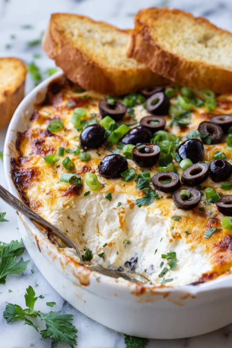 Cheesy Olive Dip Recipe