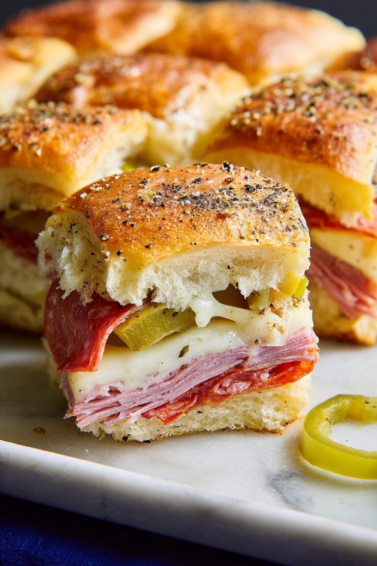Italian Sub Slider Sandwiches Recipe