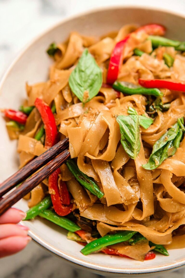 Spicy Drunken Noodles with Chicken Recipe