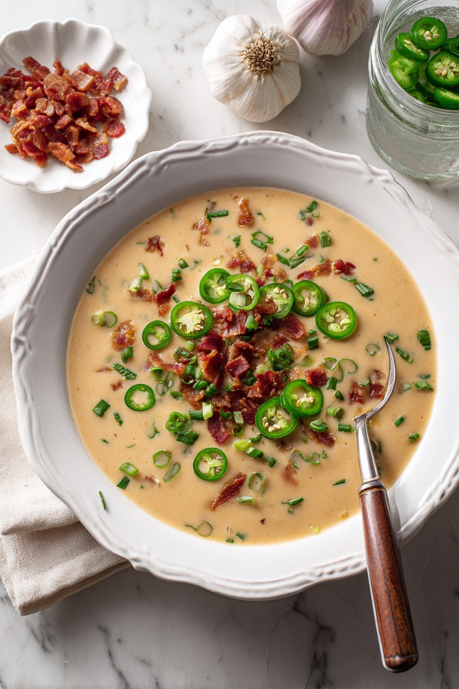 Spicy Jalapeño Chicken Soup Recipe - Serving Suggestion