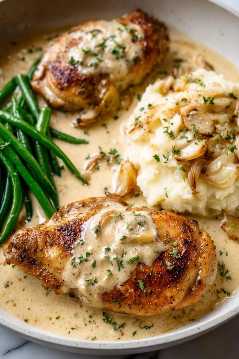 Creamy Garlic Chicken Skillet Recipe