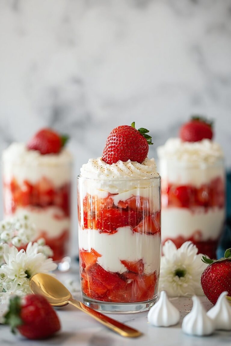 Strawberry Eton Mess with Meringue and Cream Recipe