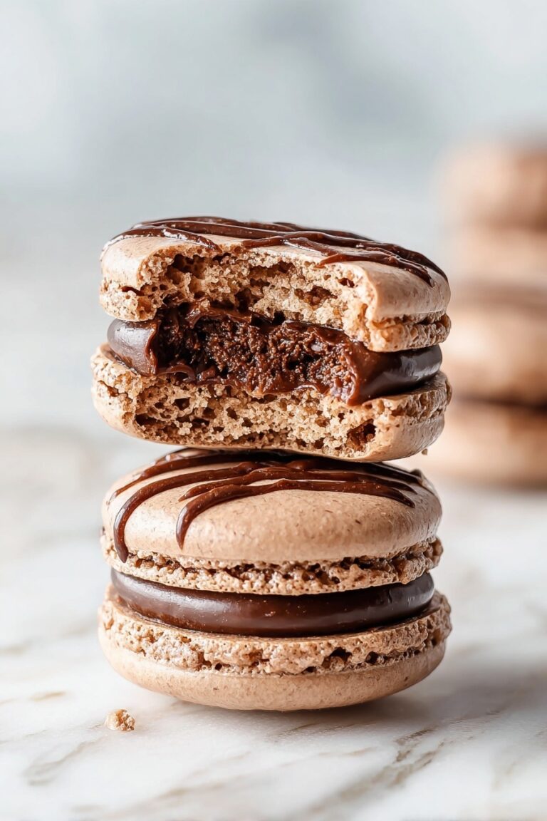 Chocolate Macarons with Rich Ganache Recipe