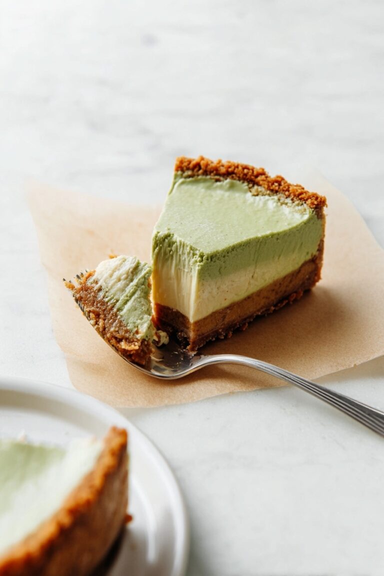 Vegan Matcha Swirl Cheesecake Recipe