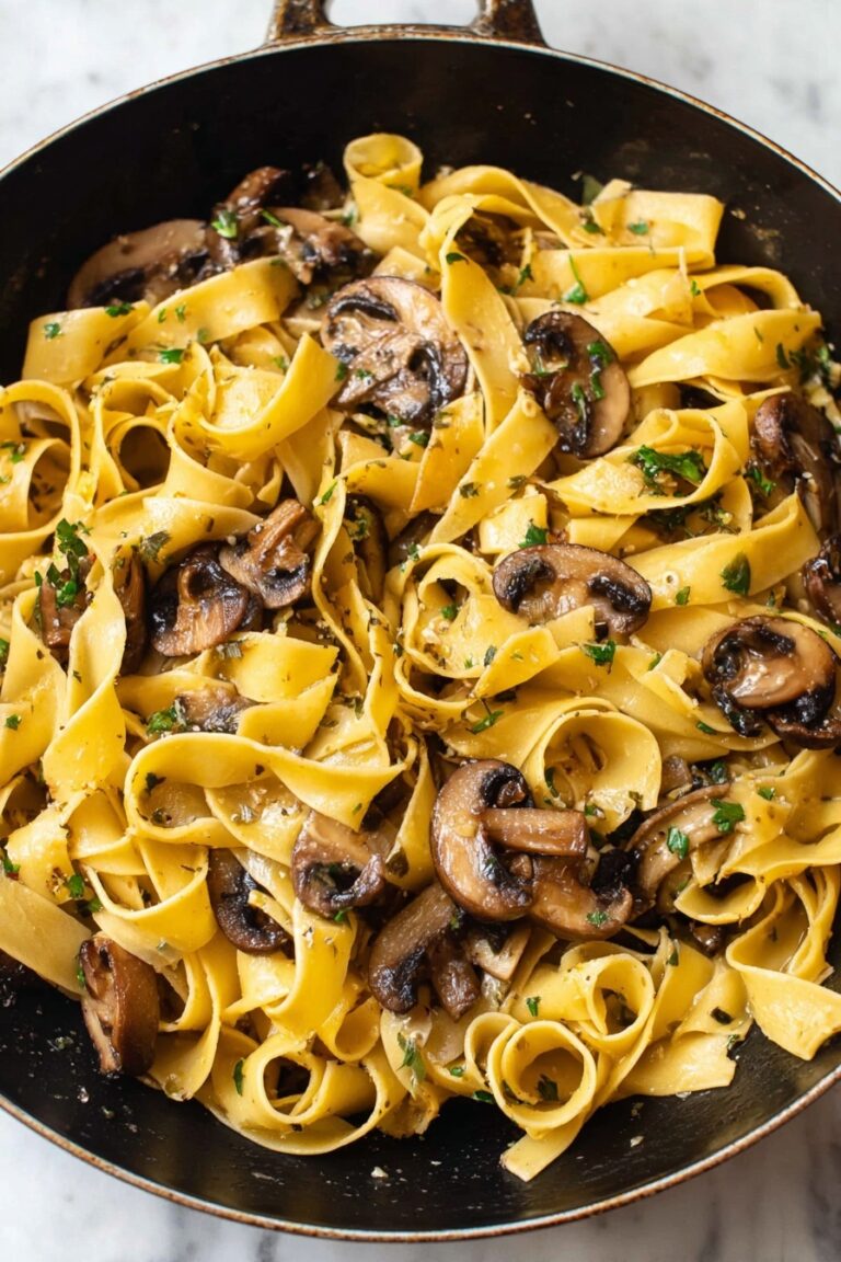 Garlic Mushroom Pasta Recipe